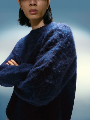 Pull-over Bershka en bleu