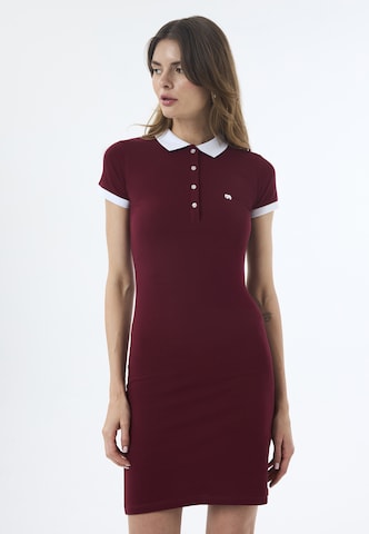 Jimmy Sanders Jurk in Rood: voorkant