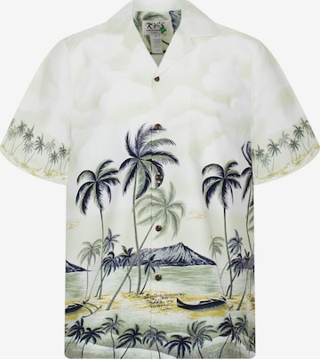 KY's Regular fit Overhemd 'Palmbeach' in Groen: voorkant