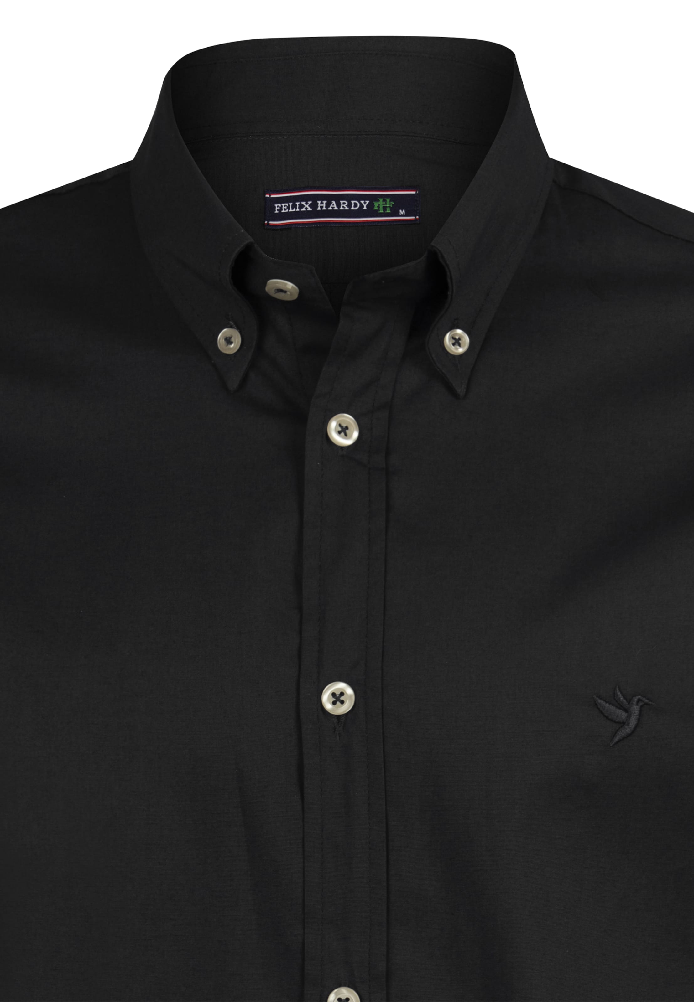 Felix Hardy Regular fit Button Up Shirt in Black