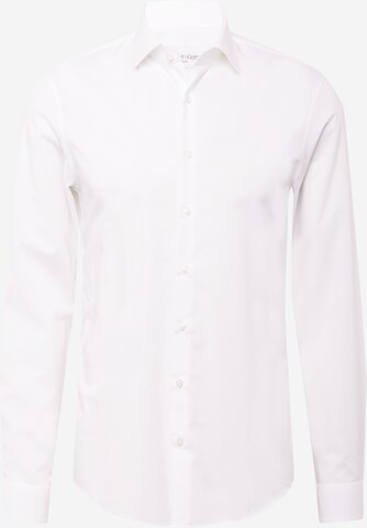 Coupe slim Chemise business Calvin Klein en blanc : devant