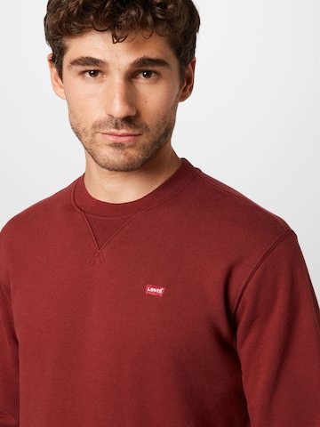 LEVI'S ®Regular Fit Sweater majica 'Original Housemark' - crvena boja