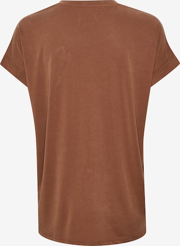 CULTURE T-shirt 'Kajsa' i brun