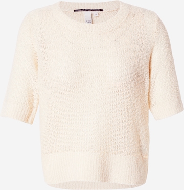 QS - Pullover em bege: frente