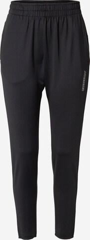 Hummel Regular Workout Pants in Black: front