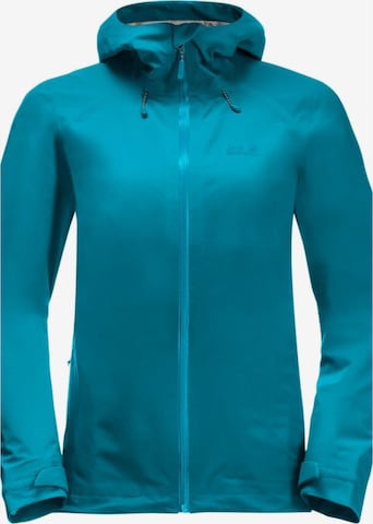 JACK WOLFSKIN Outdoor Jacket 'Highest Peak' in Blue: front
