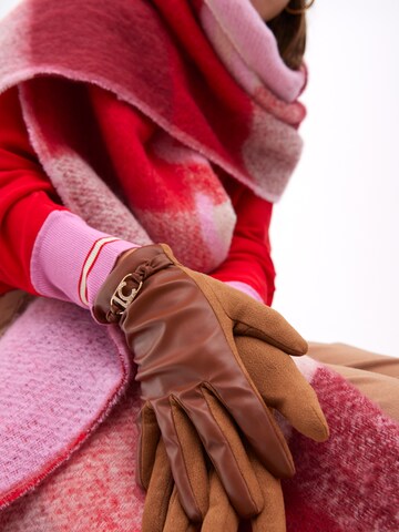 Lola CasademuntKlasične rukavice - smeđa boja: prednji dio