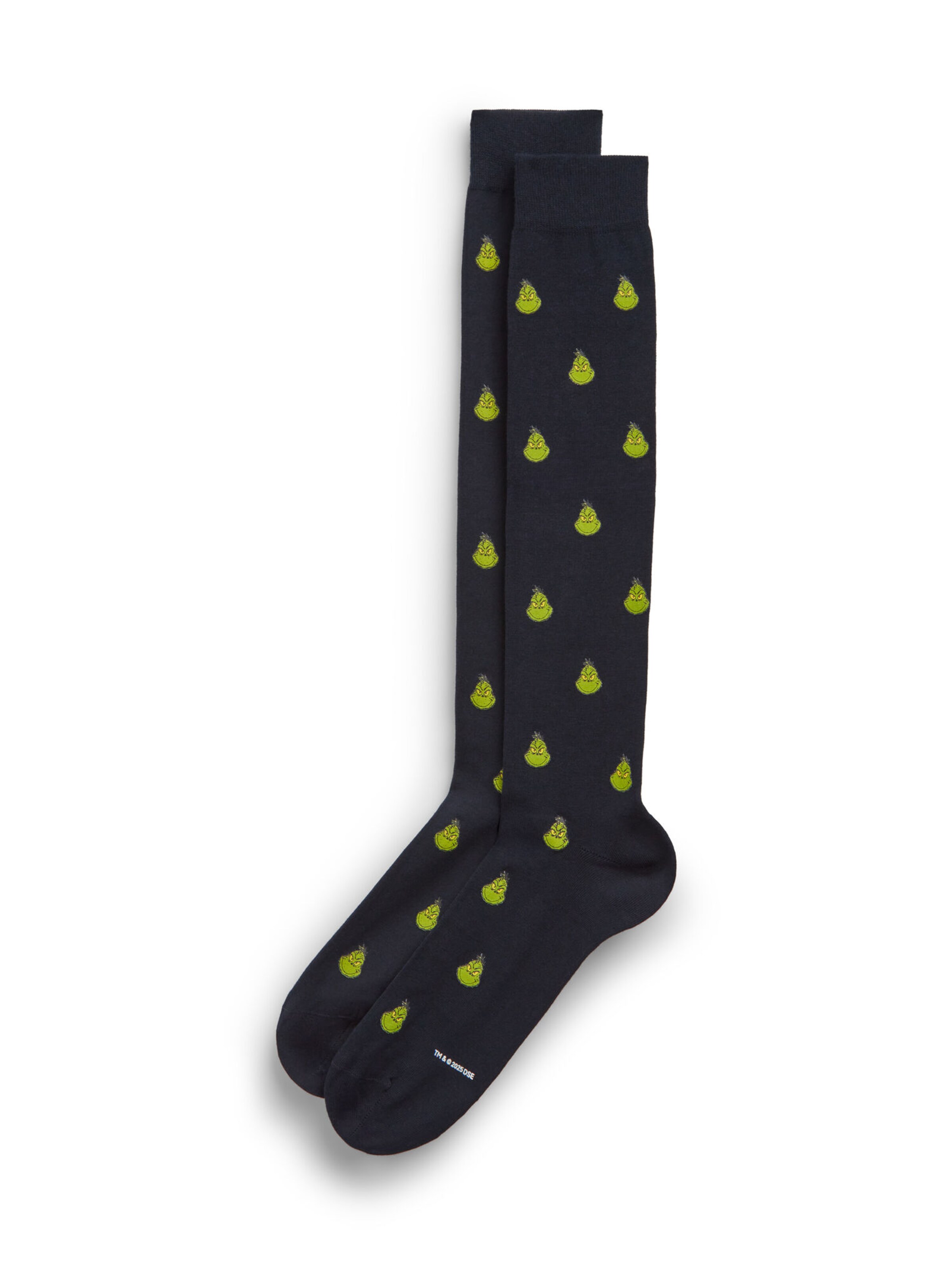 IUMAN Intimissimi Uomo Socks 'THE GRINCH DR SEUSS™' in Grey: front