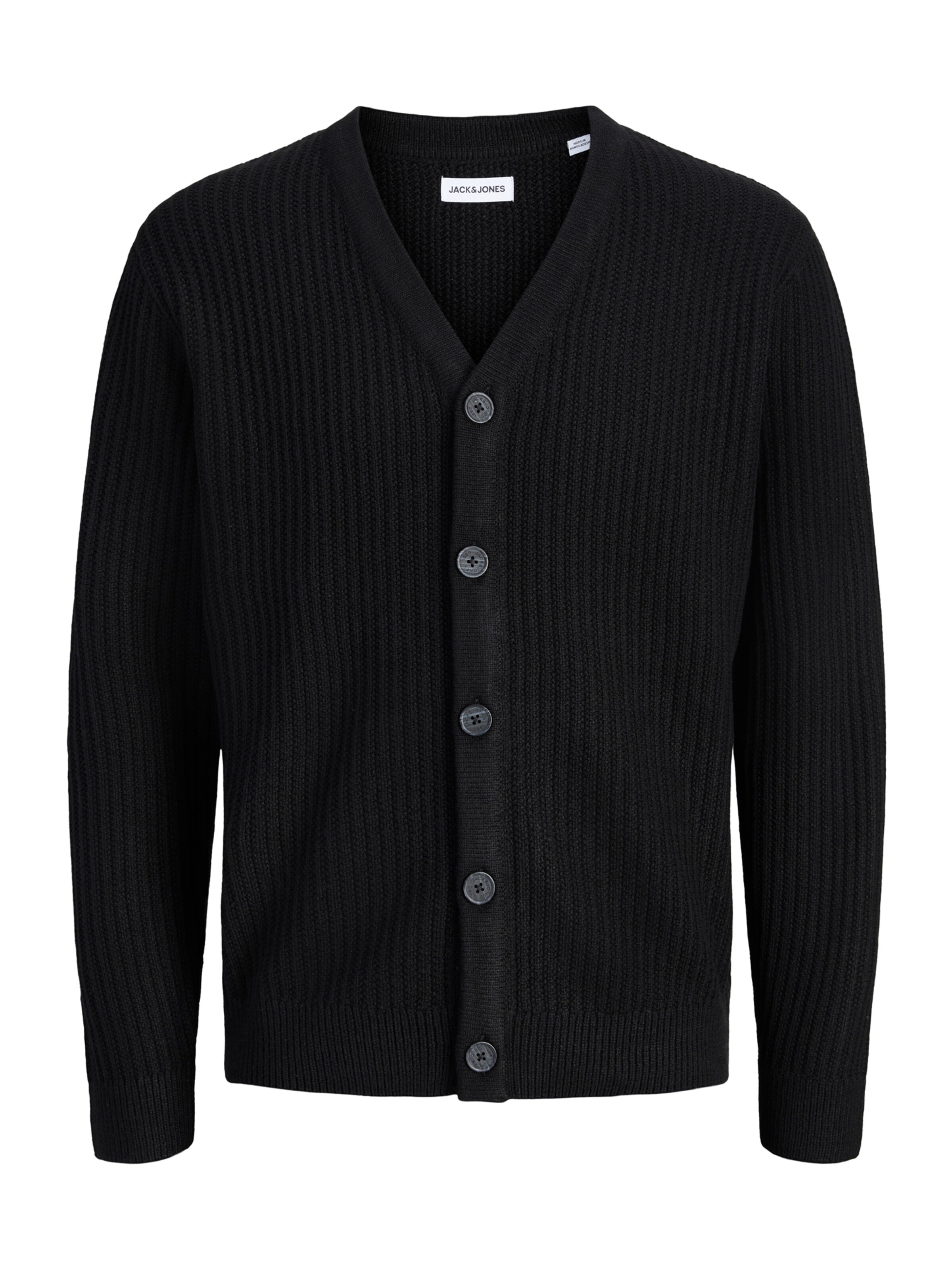 JACK & JONES - Cárdigan 'JJSAGE' en negro: frente