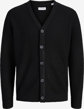 Vestes en maille 'JJSAGE' JACK & JONES en noir : devant