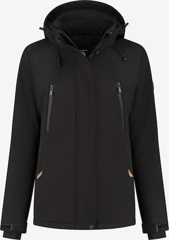 Travelin Winterjacke 'Lena' in Schwarz: predná strana