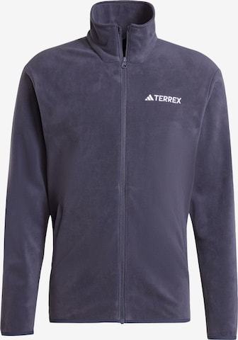 ADIDAS TERREX Функциональная флисовая куртка 'Essentials' в Синий: спереди