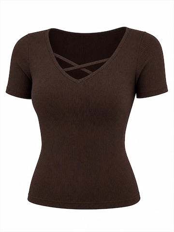 AOTTORI Shirt‌‌‌‌‌‌‌‌‌ in Braun: Vorderseite