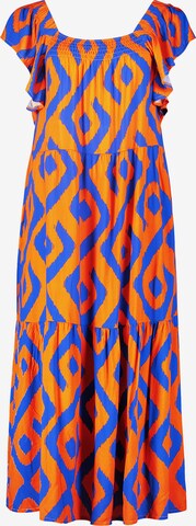 Cartoon Summer Dress in Orange: front