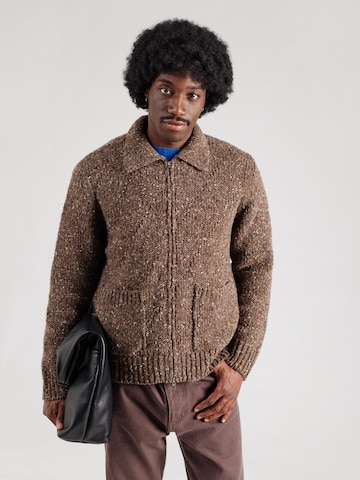 Vestes en maille 'Erik Donegal' NORSE PROJECTS en marron : devant
