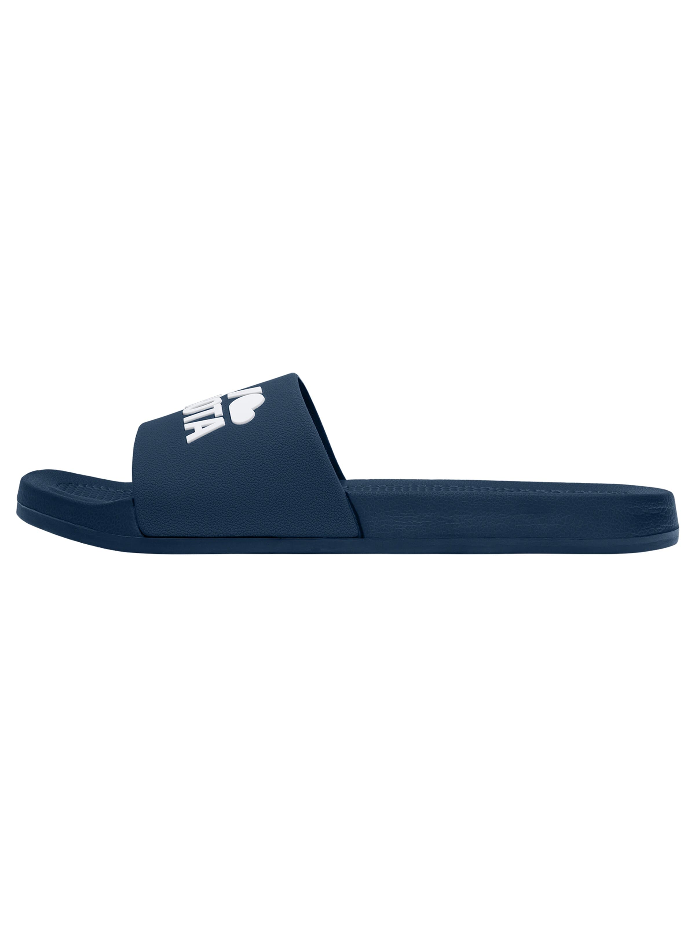 Kubota Strand-/badsko 'Kubota Men's Slip-On Black Basic Pool Slides' i blå: framsida