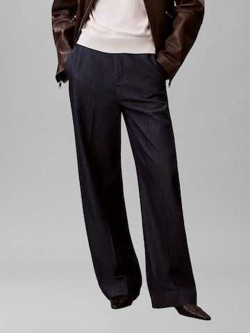 Largi Jeans de la Calvin Klein pe albastru: față