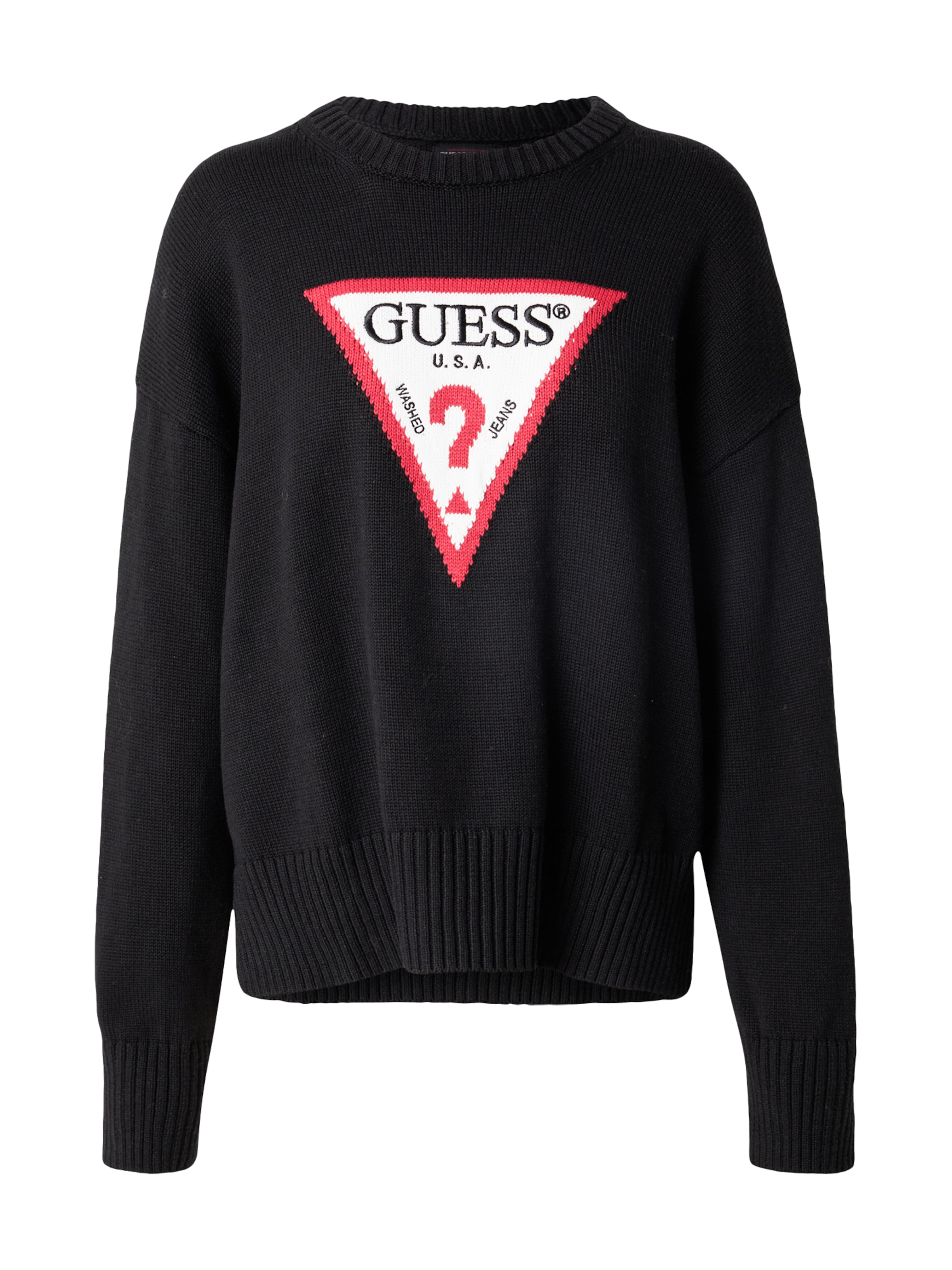 GUESS JEANS Trui in Zwart: voorkant