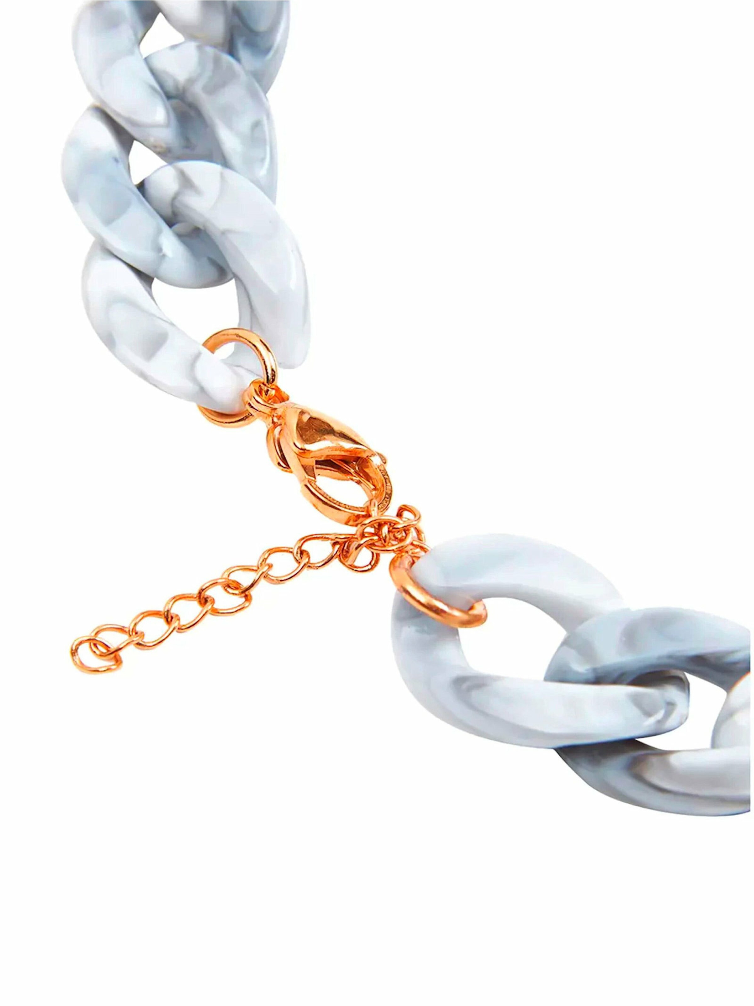 Gemshine Necklace 'Greystone Links' in Grey