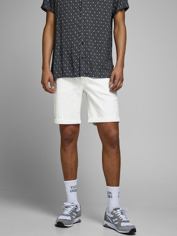 JACK & JONES - regular Pantalón 'RICK FERMIN' en blanco: frente