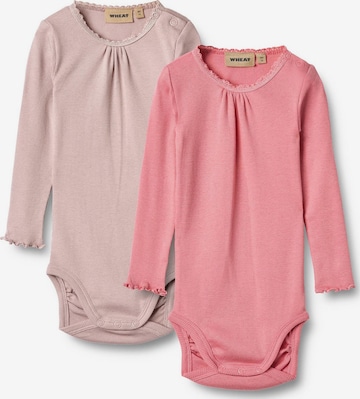 WHEAT - Pijama entero/body 'Lotta' en rosa: frente