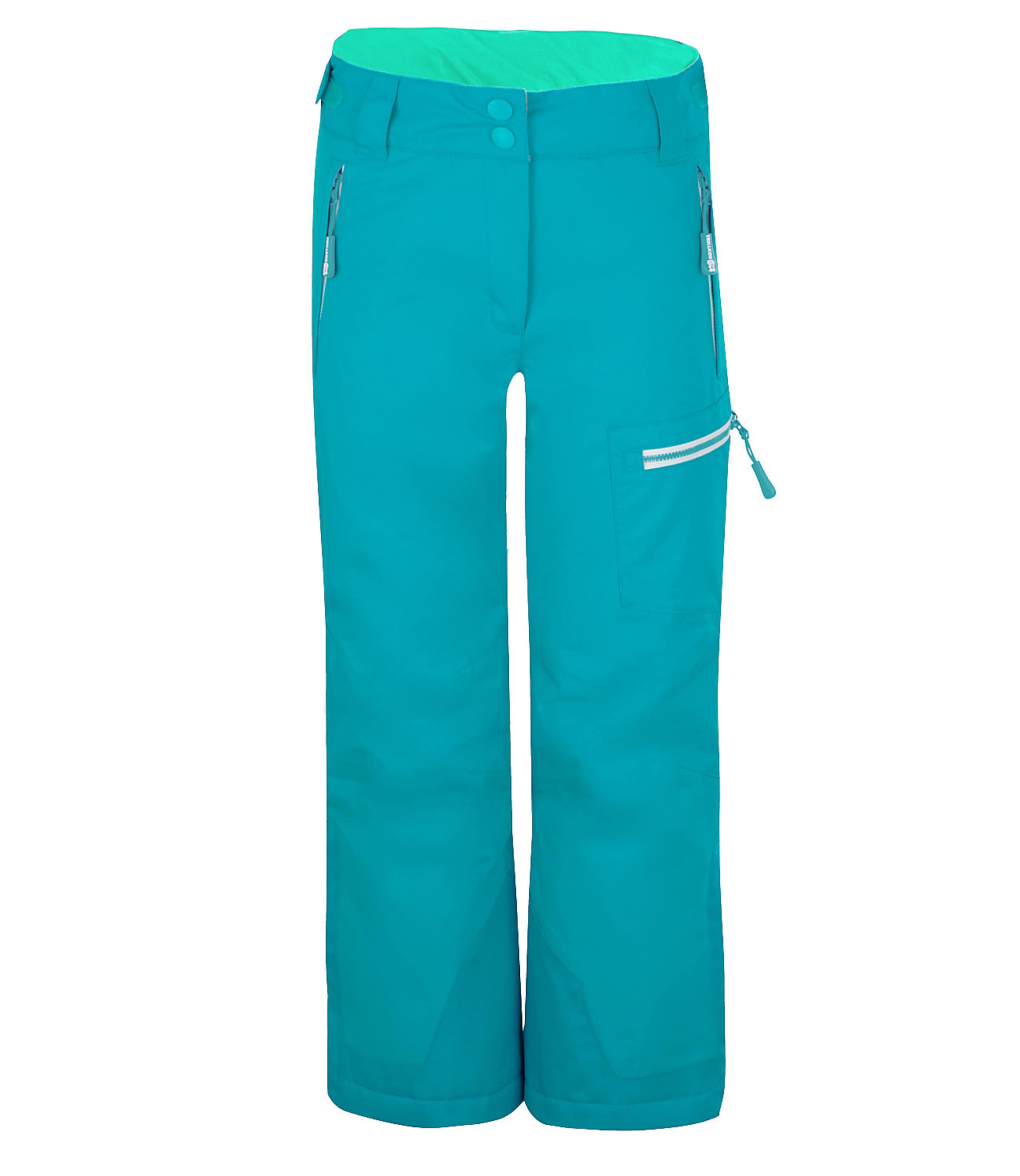 Largi Pantaloni sport 'Hallingdal' de la TROLLKIDS pe verde: față