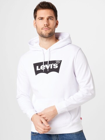 balts LEVI'S ® Sportisks džemperis 'LSE T3 Graphic Hoodie': no priekšpuses
