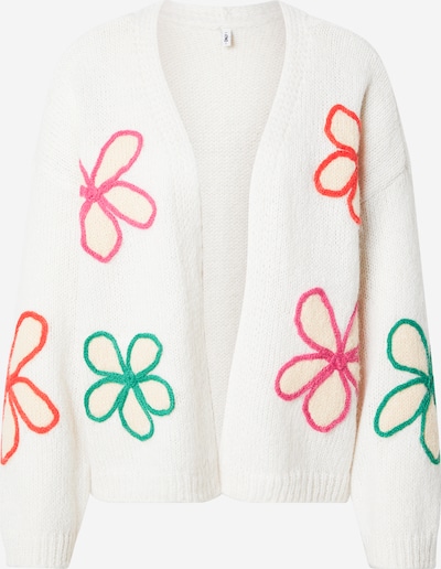 Kardiganas 'ONLMarnia' iš ONLY, spalva – dramblio kaulo / nefrito spalva / tamsiai oranžinė / šviesiai rožinė, Prekių apžvalga