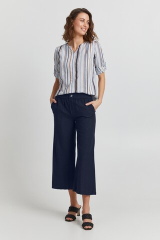 Fransa Wide leg Chino Pants 'FRFAMADDIE' in Blue