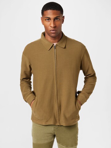 BURTON MENSWEAR LONDON Between-season jacket in Green: front