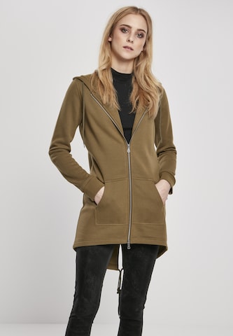 Urban Classics Sweatjacke in Grün: predná strana