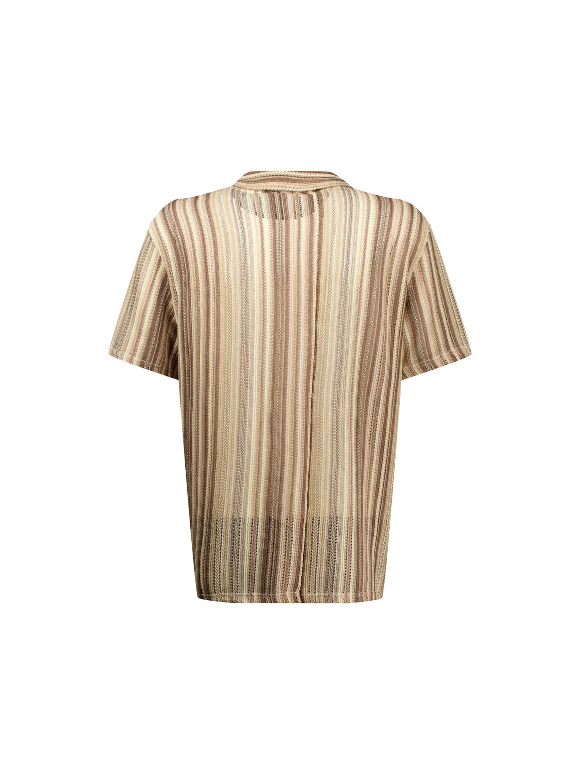 Coupe regular Chemise 'Luther' Deeluxe en marron