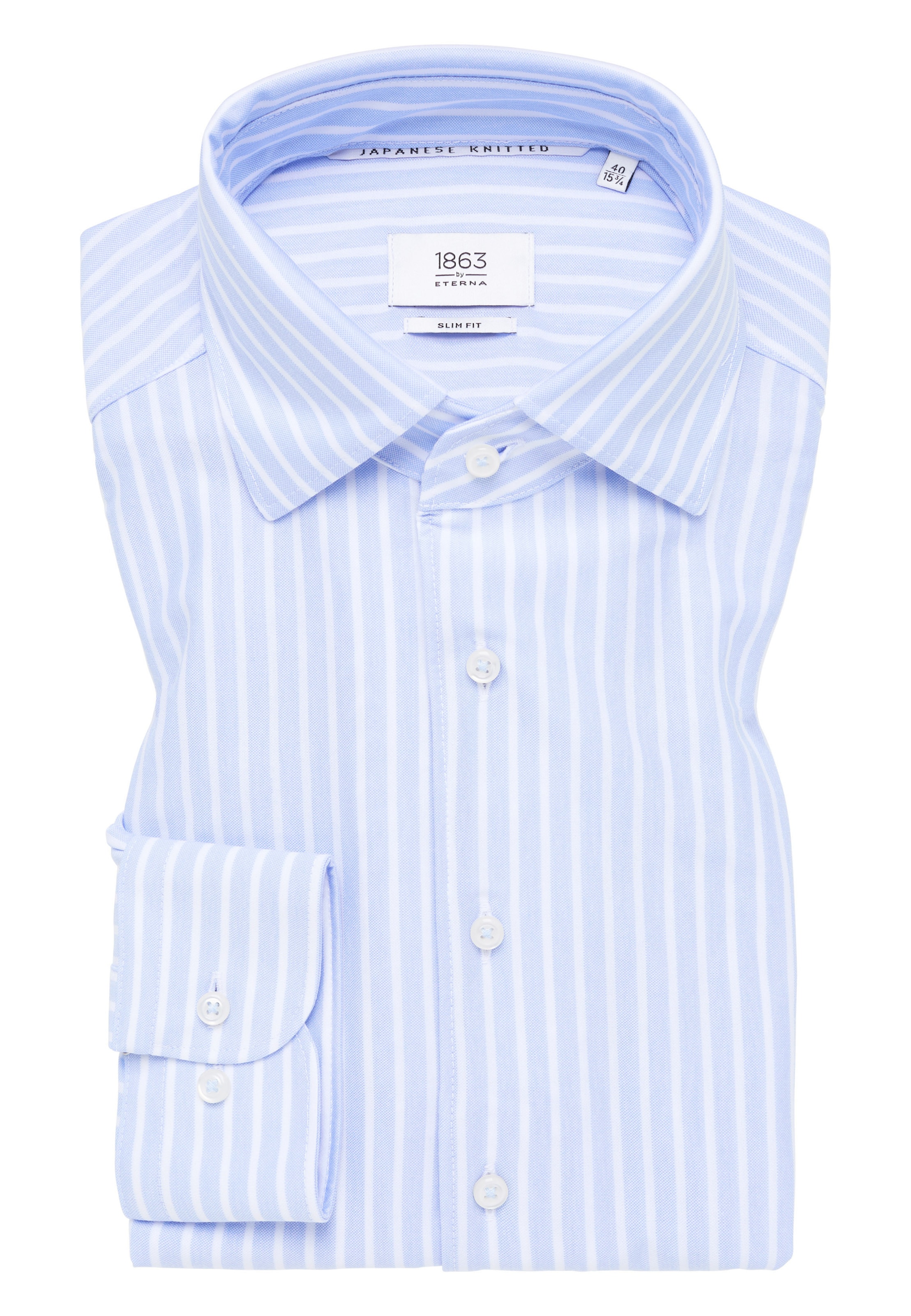 ETERNA Slim fit Business shirt in Blue