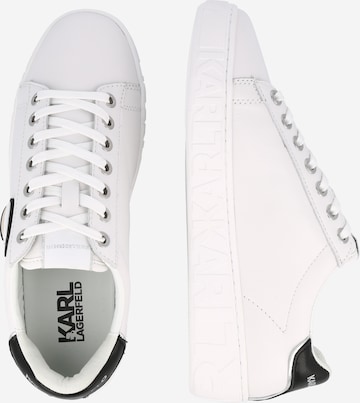 Karl Lagerfeld حذاء رياضي بلا رقبة 'KUPSOLE III' بلون أبيض