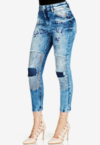 CIPO & BAXX Regular Jeans 'WD314' in Blue