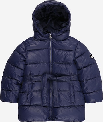 UNITED COLORS OF BENETTON Зимняя куртка в Синий: спереди