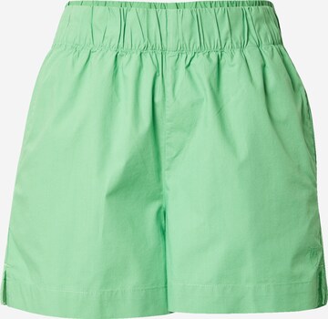 KnowledgeCotton Apparel Regular Pants in Green: front