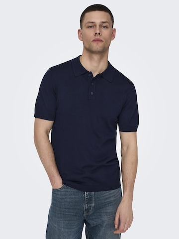 Pull-over Only & Sons en bleu