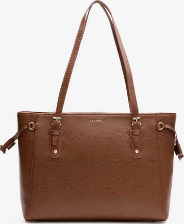 Lazarotti Shopper 'Bologna Leather' in Brown: front