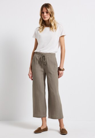 STREET ONE Wide Leg Hose in Beige