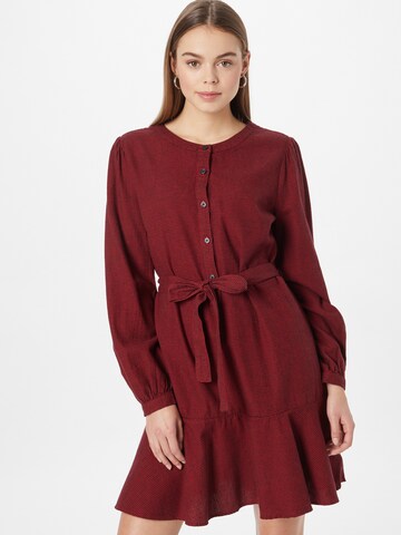 GAP - Vestido camisero en rojo: frente