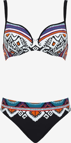 SUNFLAIR T-Shirt Bikini in Mischfarben: Vorderseite