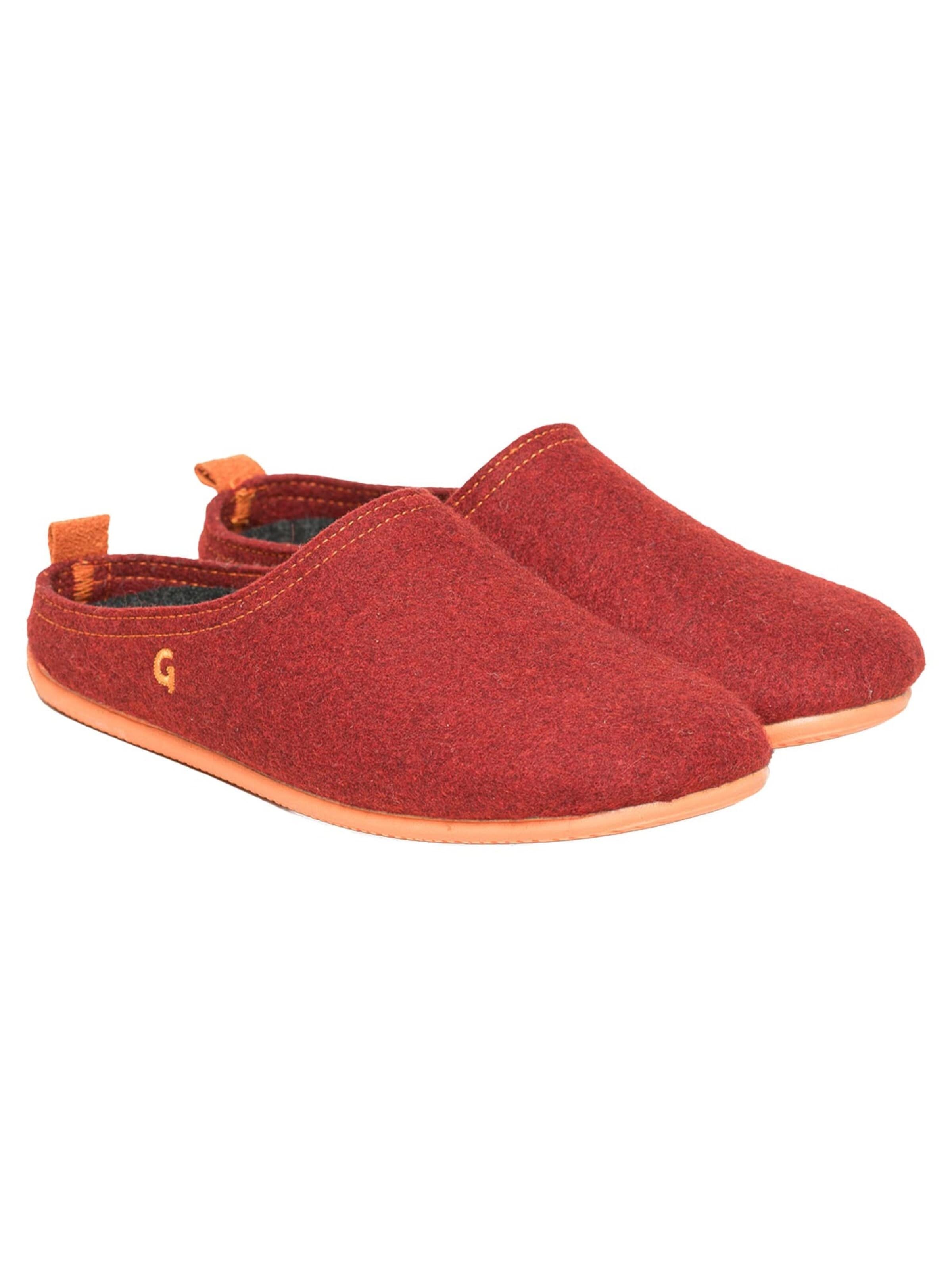 Gottstein Mules 'Wool Slide-In' in Red: front