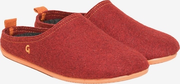 Gottstein Mules 'Wool Slide-In' in Red: front