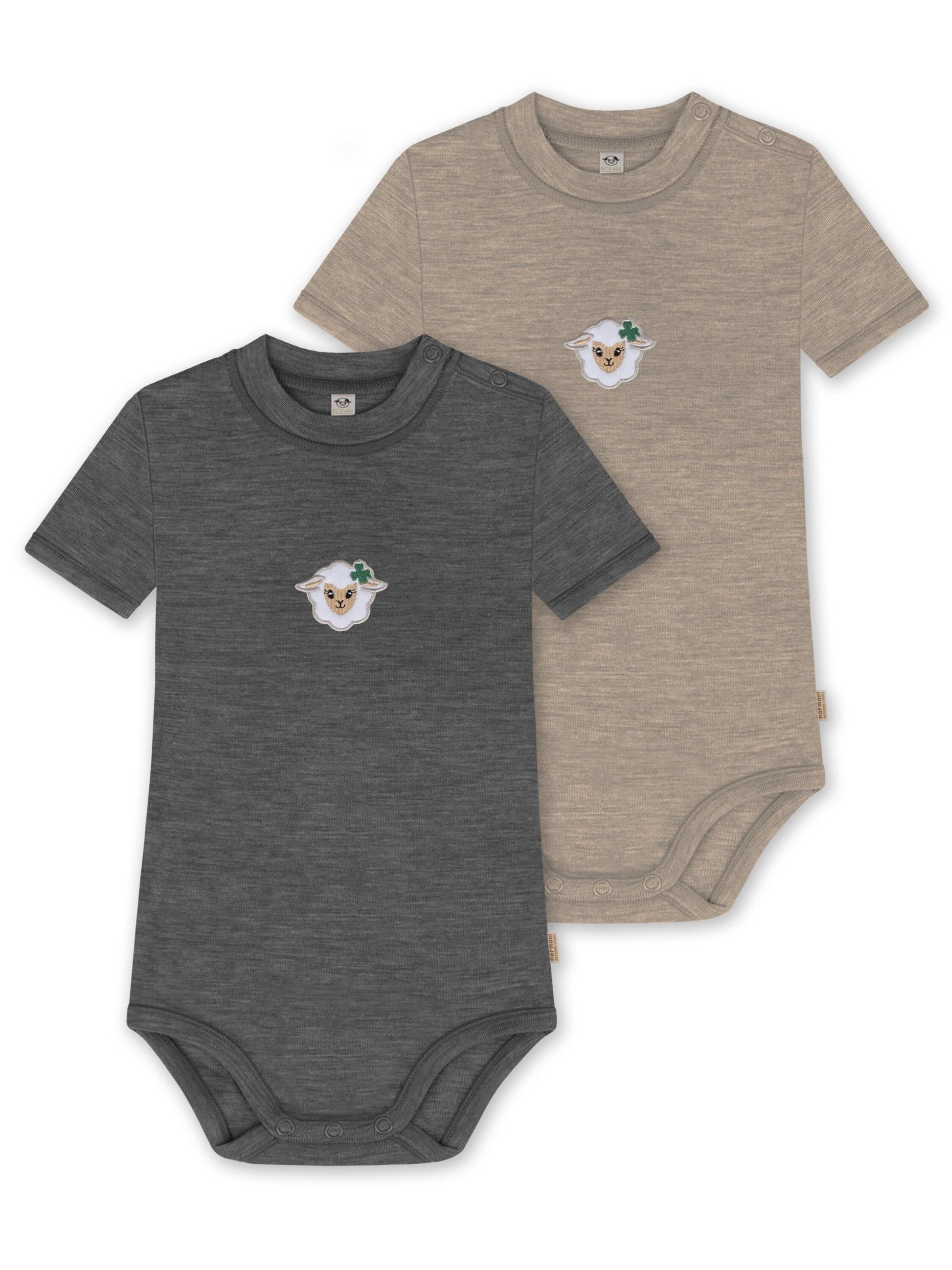 Barboteuse / body 'Tihoi' normani en gris : devant