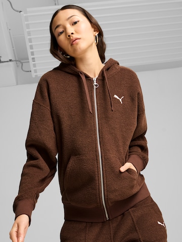 PUMA Sweatshirt in Bruin: voorkant