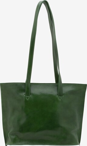 Borsa a spalla 'Borsa a Spalla Donna Pelle Vacchetta - Chiusura Zip Made in Italy' di I Fratelli in verde: frontale