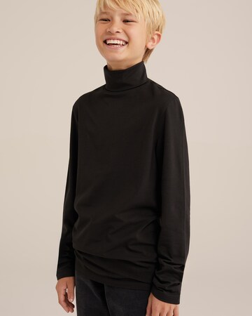Maglietta di WE Fashion in nero: frontale