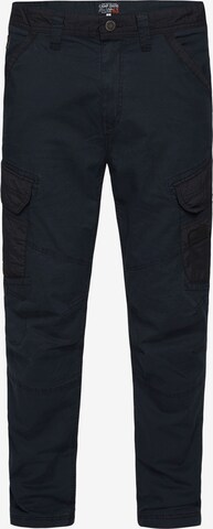 CAMP DAVID Regular Cargo Pants in Blue: front