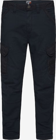 CAMP DAVID Regular Cargo Pants in Blue: front